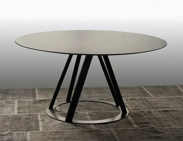 Mesa Comedor Redonda 100 cm Metal Black