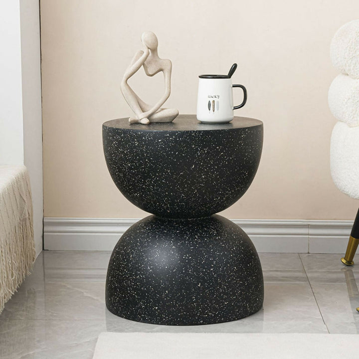 Mesa Lateral Piedra Luna Tempus Negro