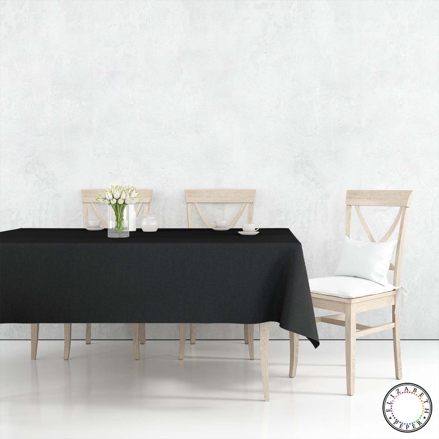 Mantel para Mesa de Tela Negro