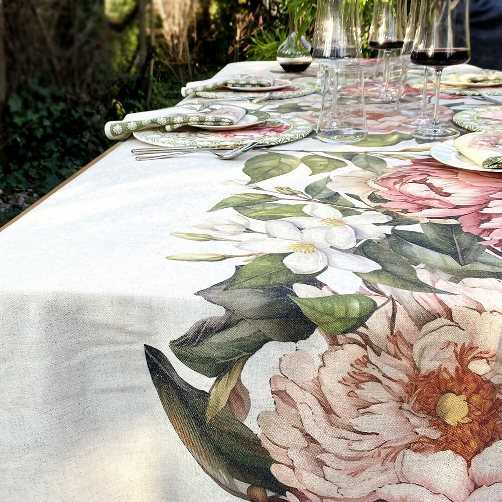 Mantel Camelia - Lino Poliester