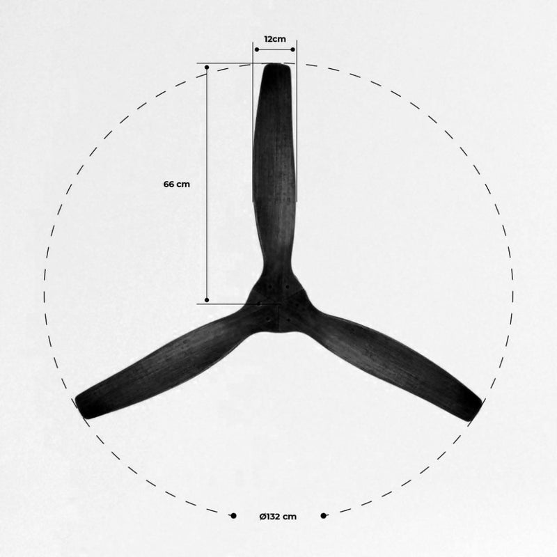 Ventilador de Techo Aviador Negro Ajustable 52” PRIMATERM