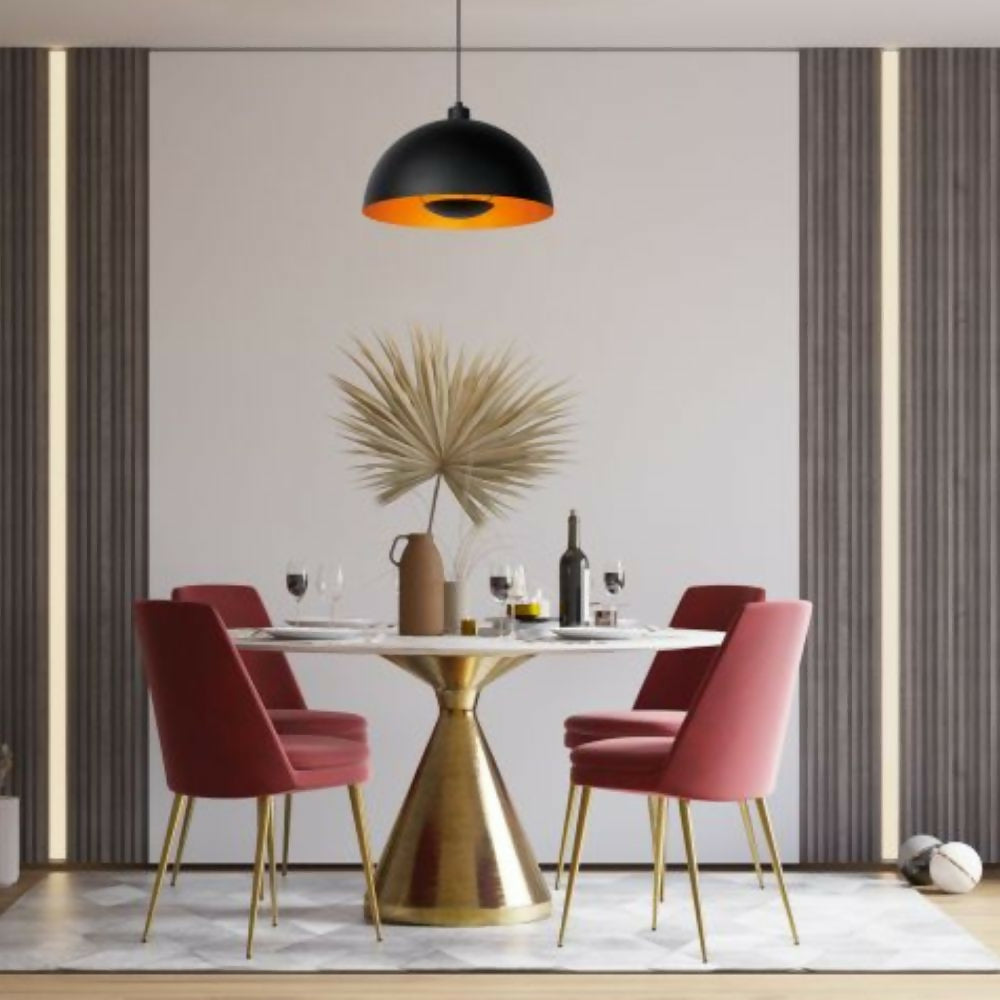 LAMPARA COLGANTE SIEMON NEGRO 1xE27