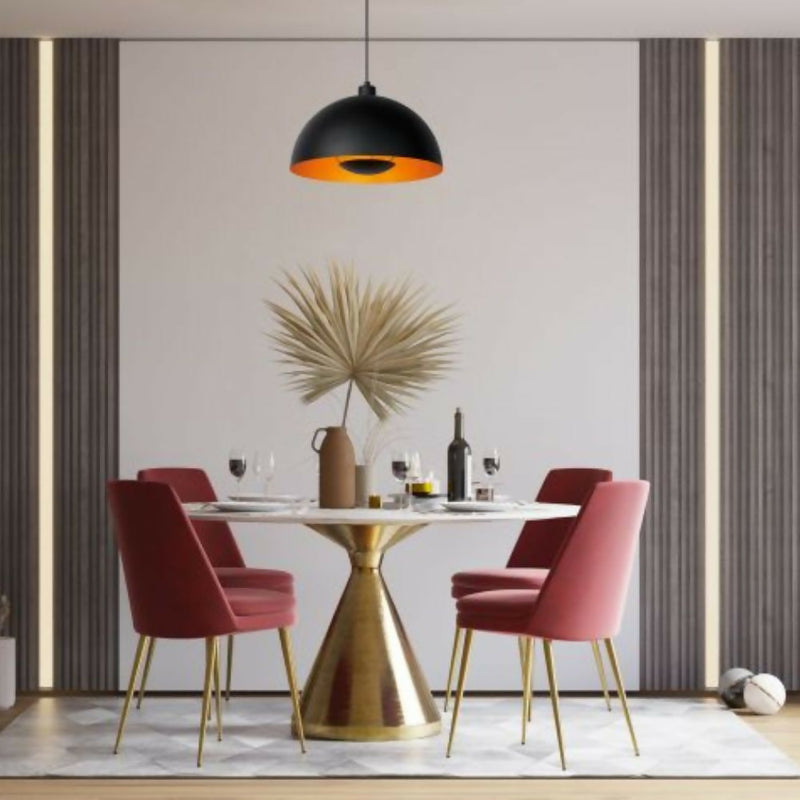 LAMPARA COLGANTE SIEMON NEGRO 1xE27