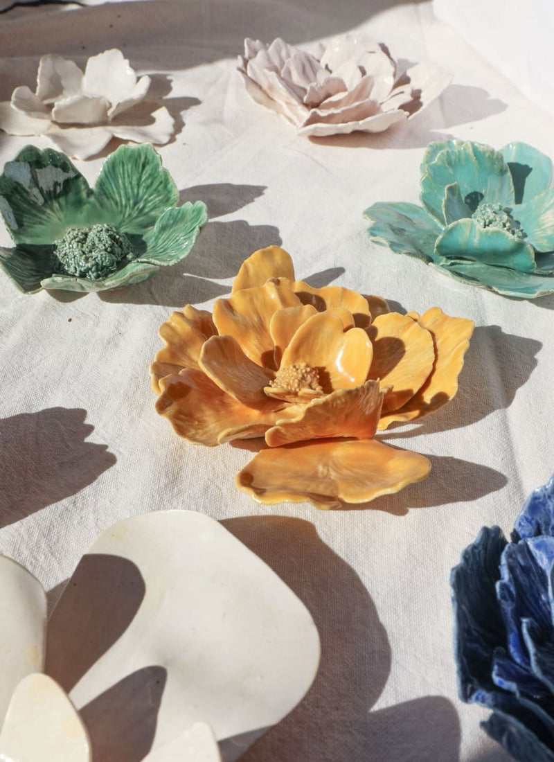 Flores de porcelana