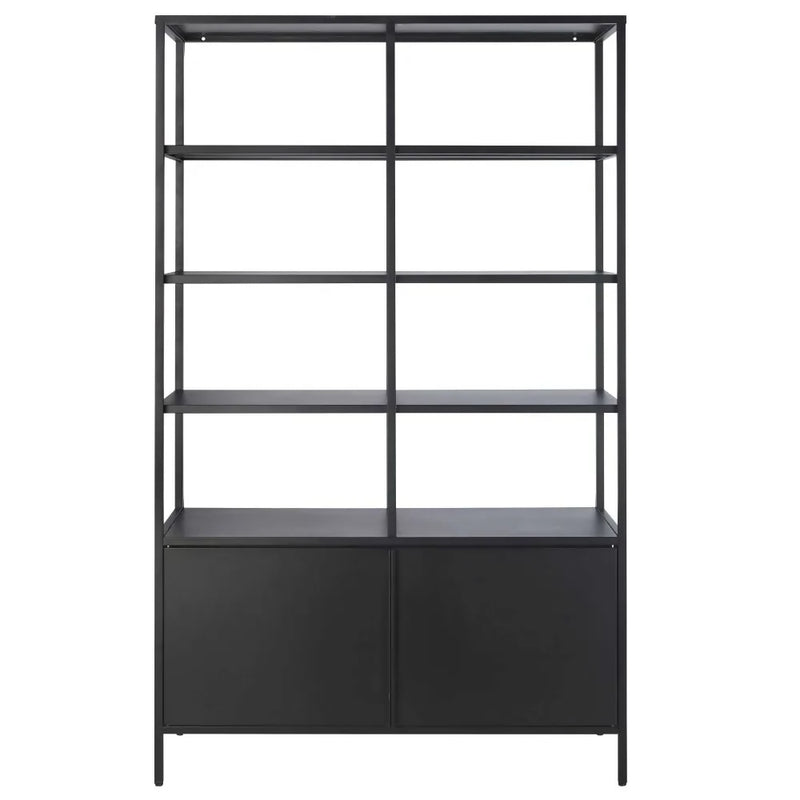 Biblioteca de 2 puertas | METAL BLACK