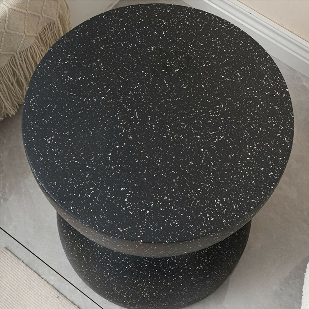 Mesa Lateral Piedra Luna Tempus Negro