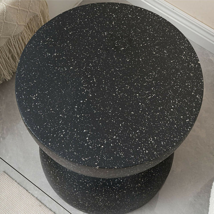 Mesa Lateral Piedra Luna Tempus Negro