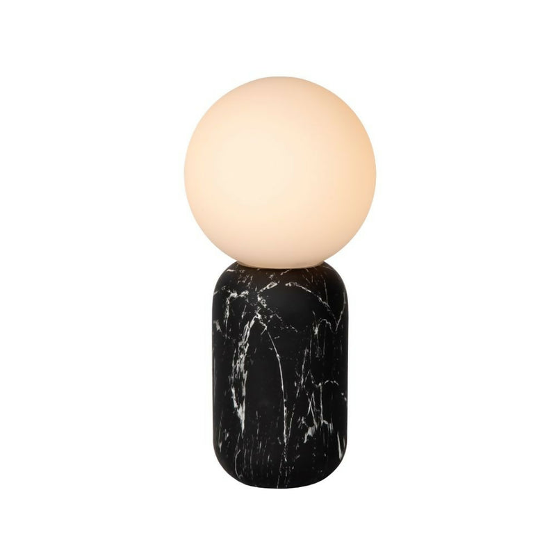 LAMPARA DE MESA MARBOL NEGRO Ø15-1xE27