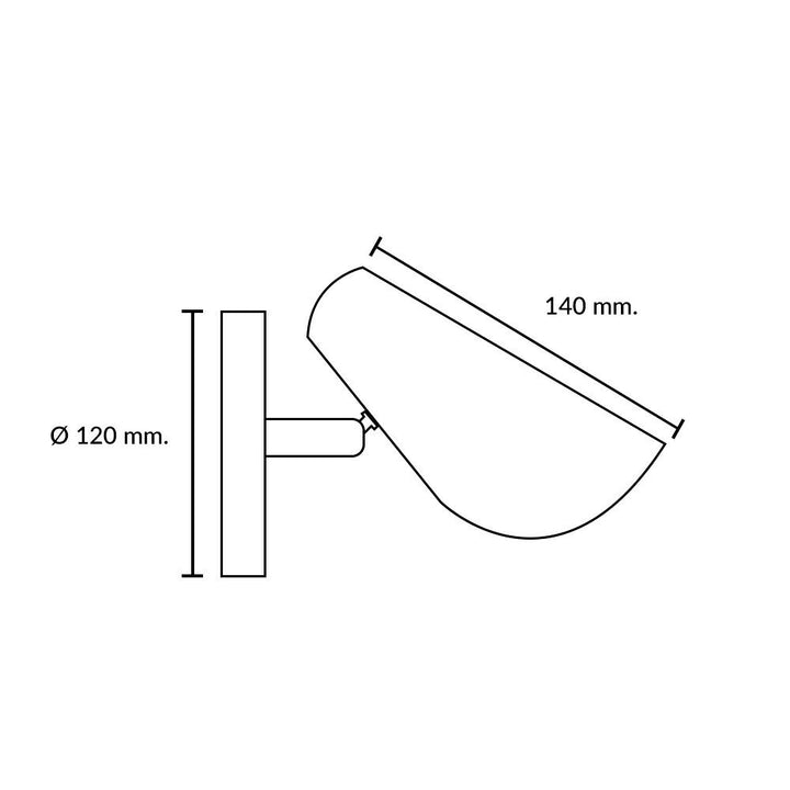 Foco Sobrepuesto 1 Luz Rossi Antique