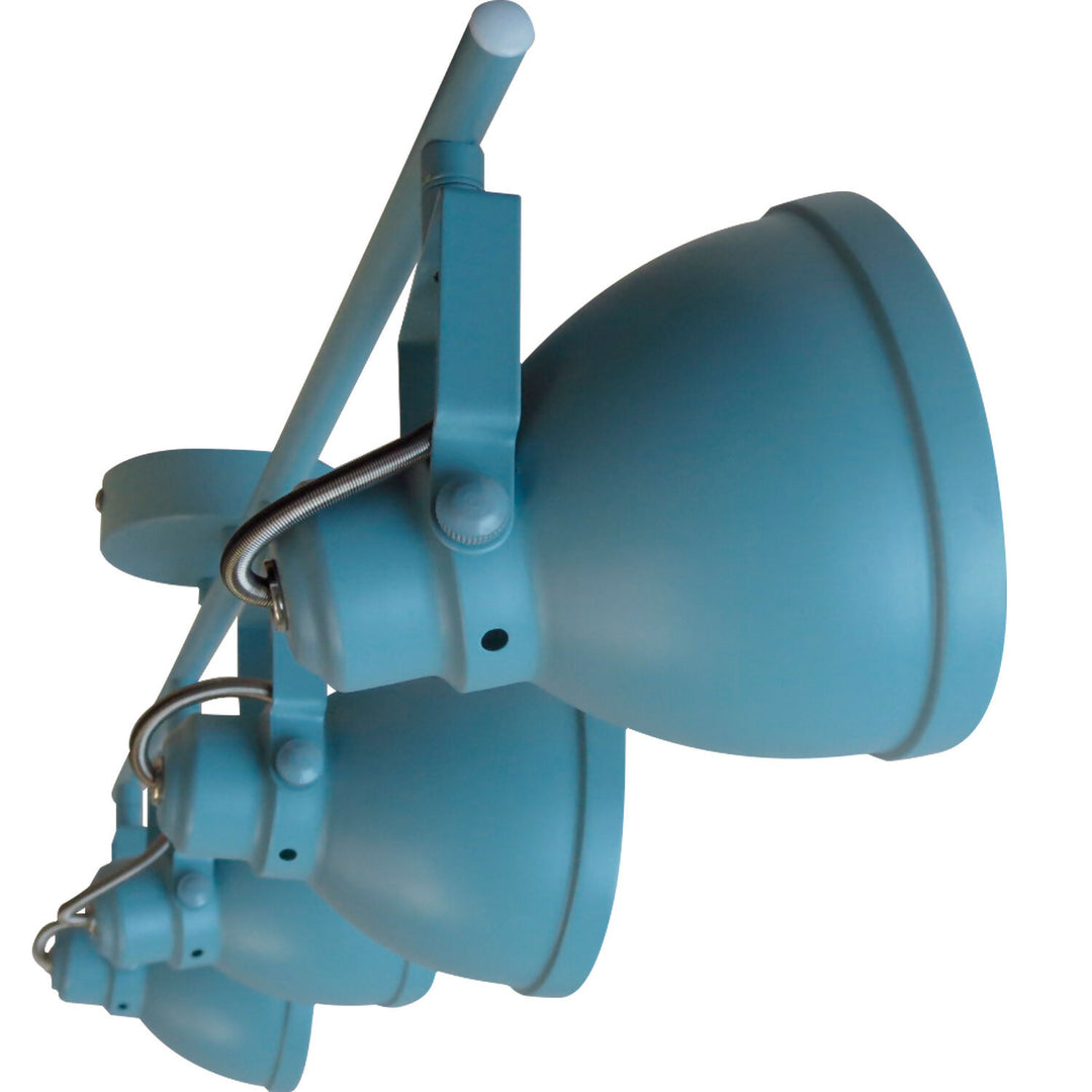 Foco Sobrepuesto Tubo 4 Luces Cosmos Celeste Cian