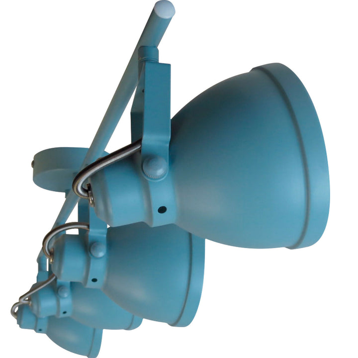 Foco Sobrepuesto Tubo 4 Luces Cosmos Celeste Cian