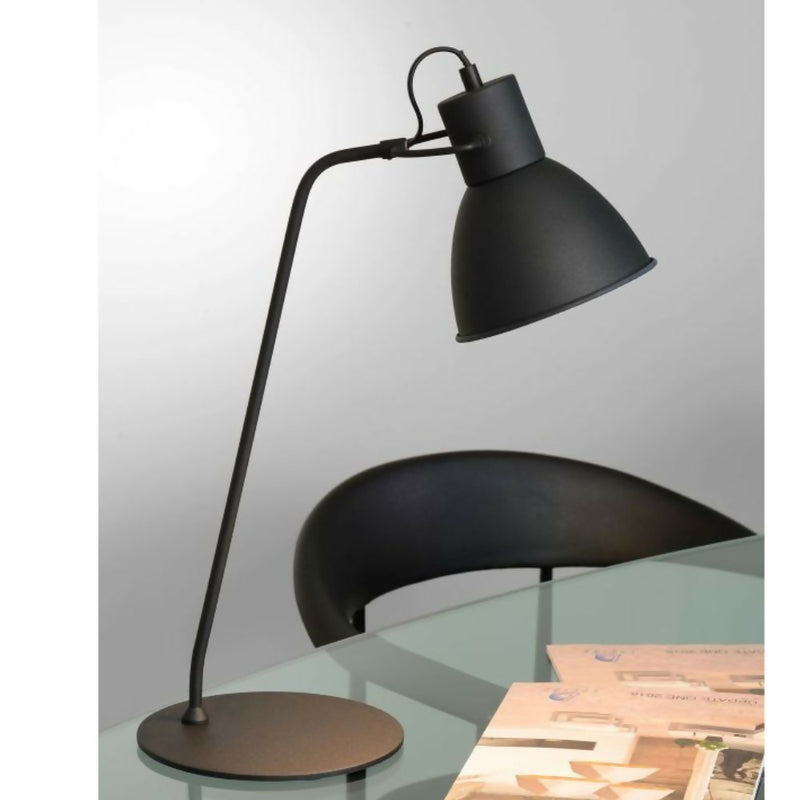 LAMPARA DE MESA SHADI NEGRO 1xE14
