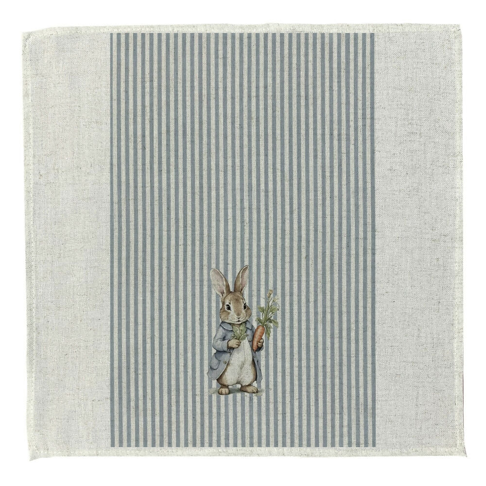 Set 4 Servilletas Light Blue Bunny- Lino Poliester