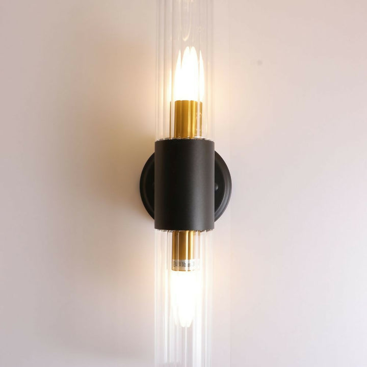 APLIQUE METAL NEGRO 2 LUCES OZZKI