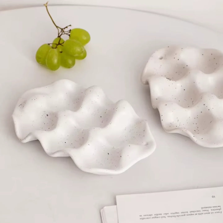 Huevera de Cerámica Minimalista 6 unidades