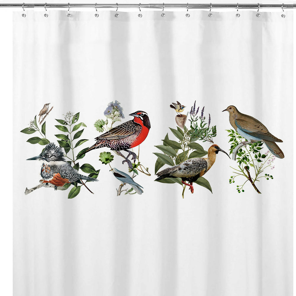 Cortina de Baño Pájaros Nativos