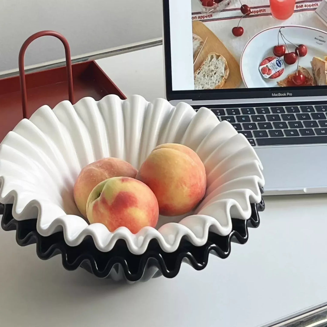 Fuente estilo Frutero Cerámica Shell