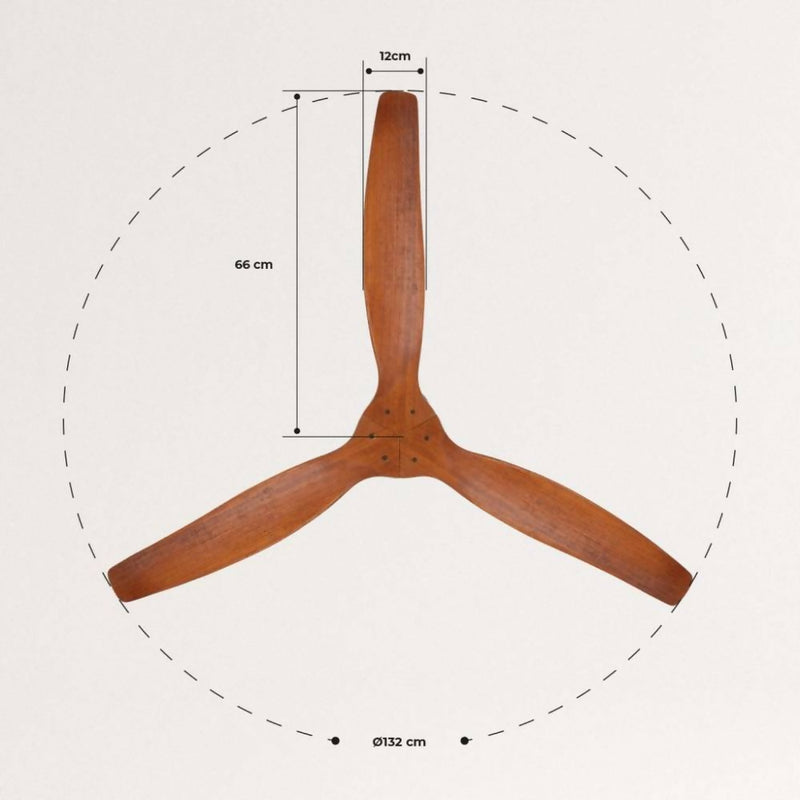 Ventilador de Techo Aviador Café Ajustable 52” PRIMATERM
