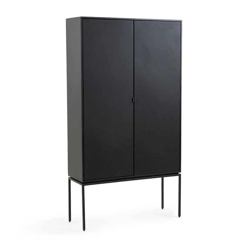 Armario 87 LUXE 2 puerta Abedul | METAL BLACK