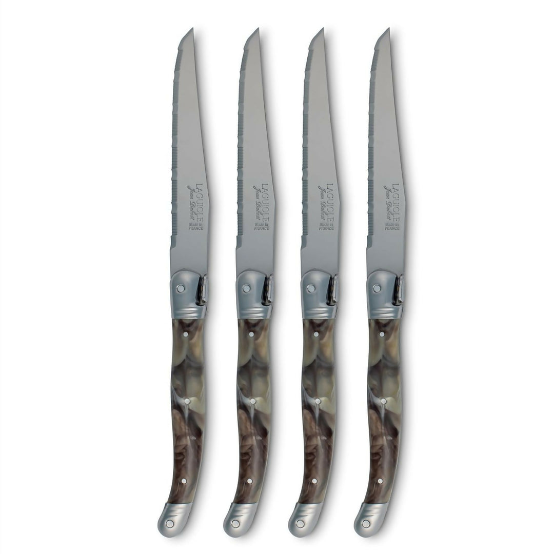 Bloque 6 Cuchillos Dark Horn Laguiole Jean Dubost