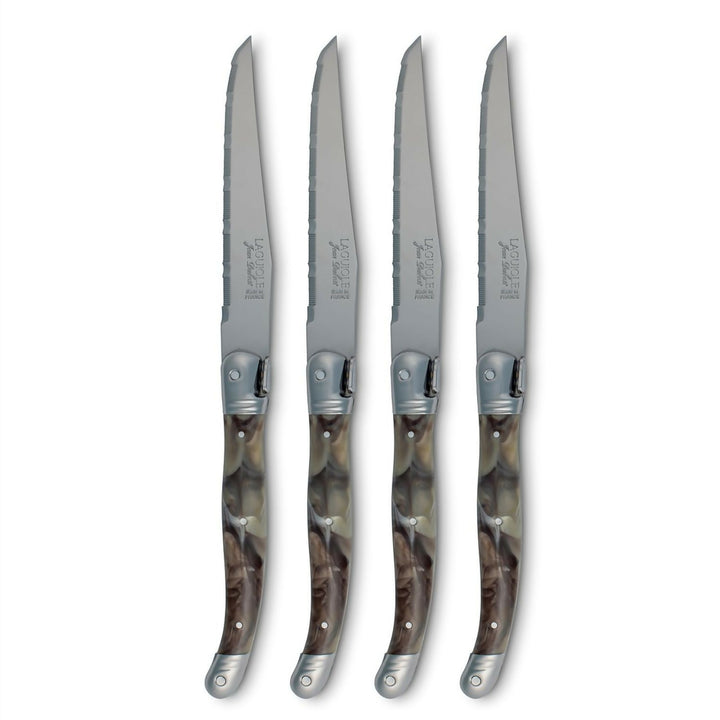 Bloque 6 Cuchillos Dark Horn Laguiole Jean Dubost