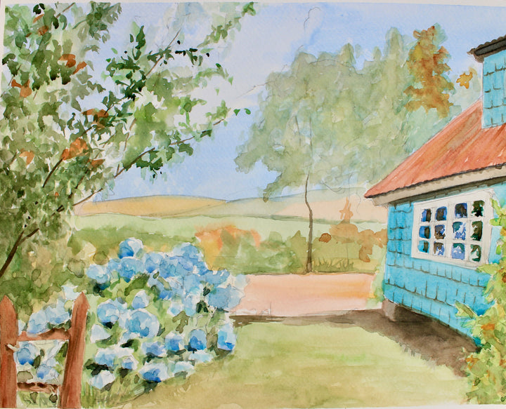 Casa con tejuelas del Sur