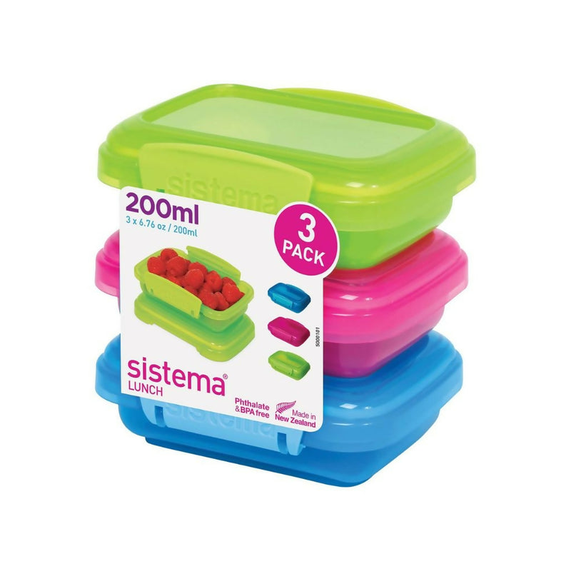 Set 3 Contenedores Sistema 200 ml