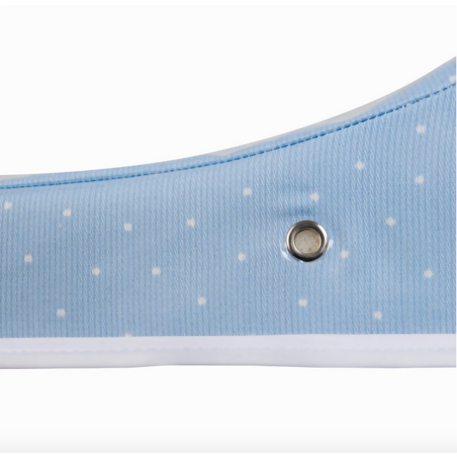 Mudador Doble Puntitos Celeste Bee Bee