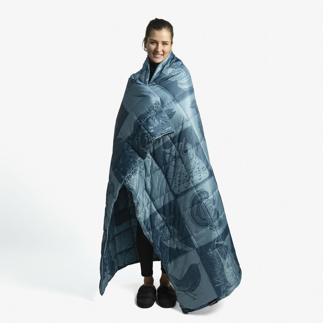 Manta Térmica Nalca Multifuncional Azul Print