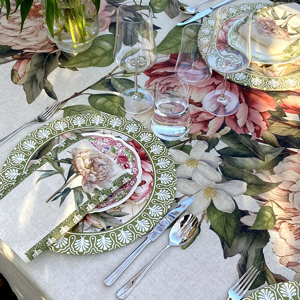 Set 4 Servilletas Camelia - Lino Poliester