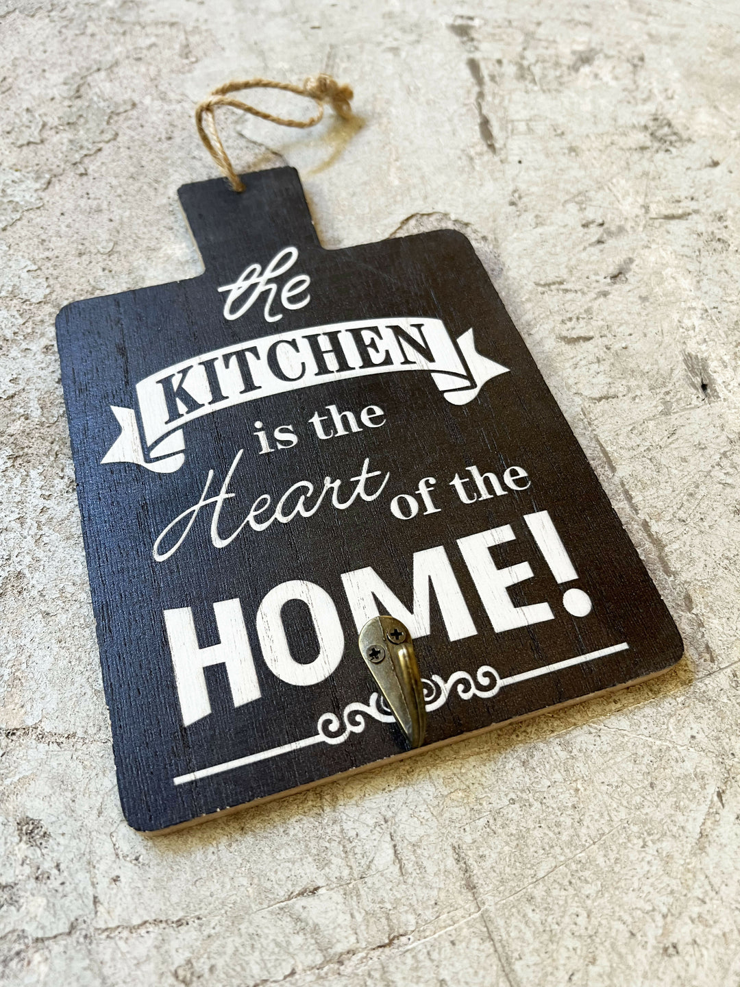 COLGADOR LLAVES TABLA NEGRO