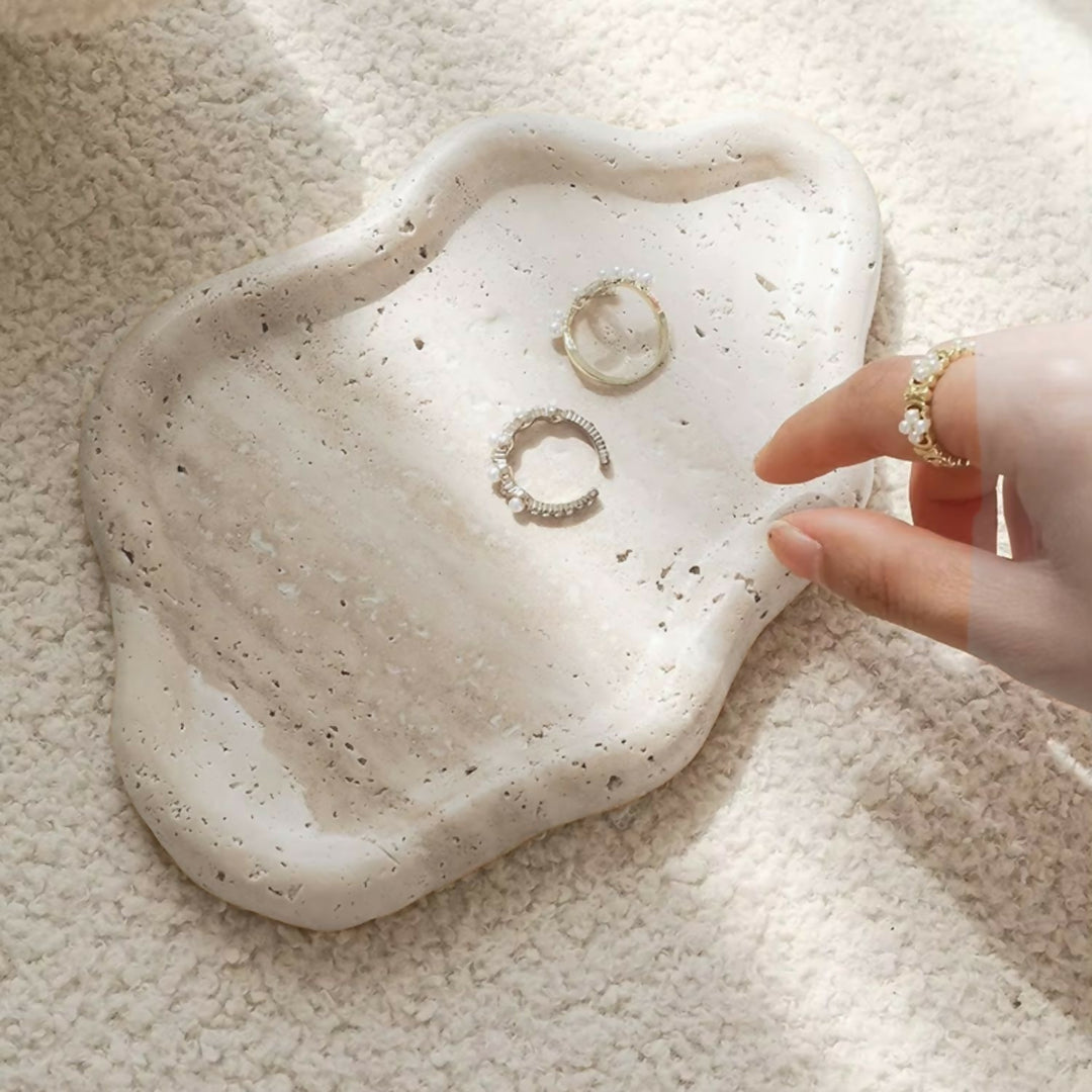 Bandeja de Piedra Irregular Cloud Travertino