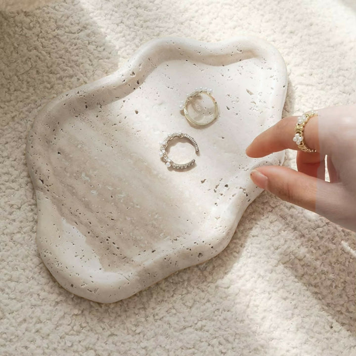 Bandeja de Piedra Irregular Cloud Travertino