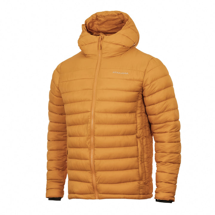 Chaqueta Parka Térmica Hombre Hoodie Indomita Amarillo Mostaza