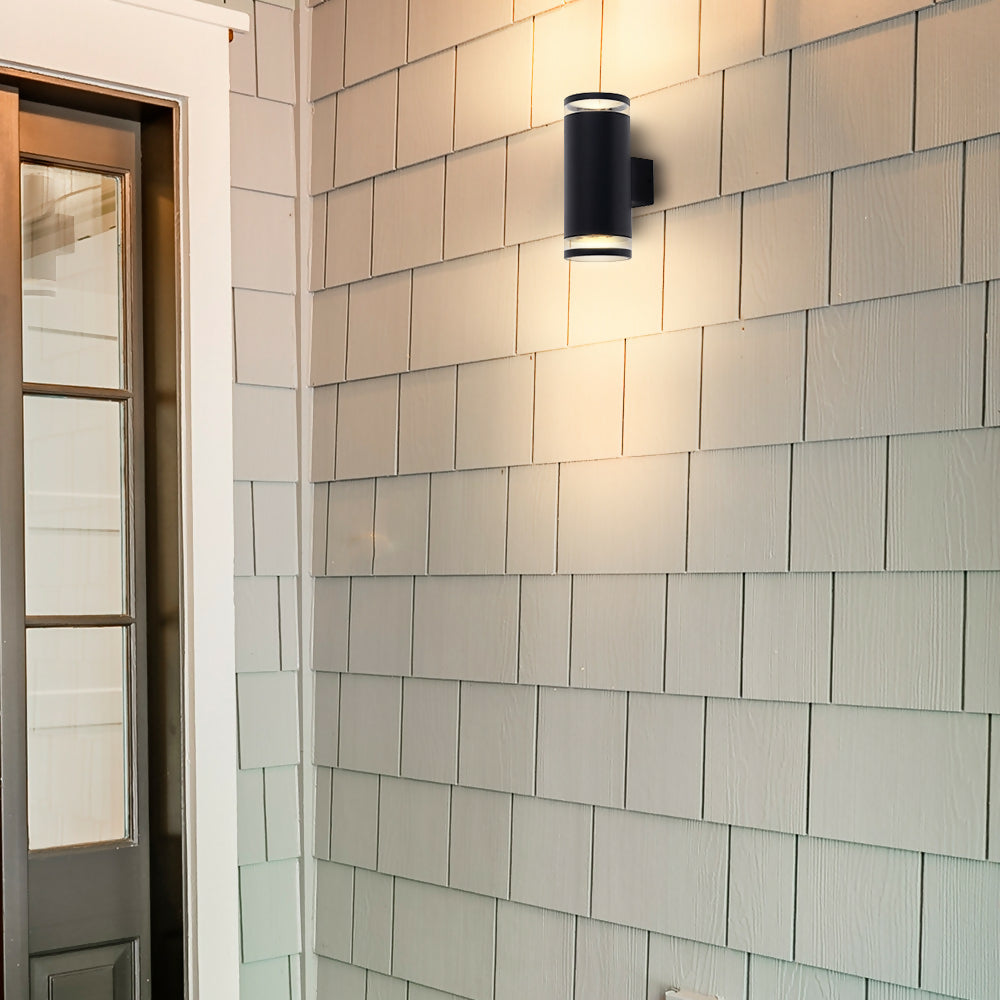 Aplique Aluminio Bidireccional Shaw Negro