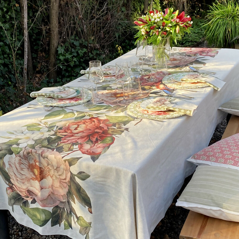 Mantel Camelia - Lino Poliester