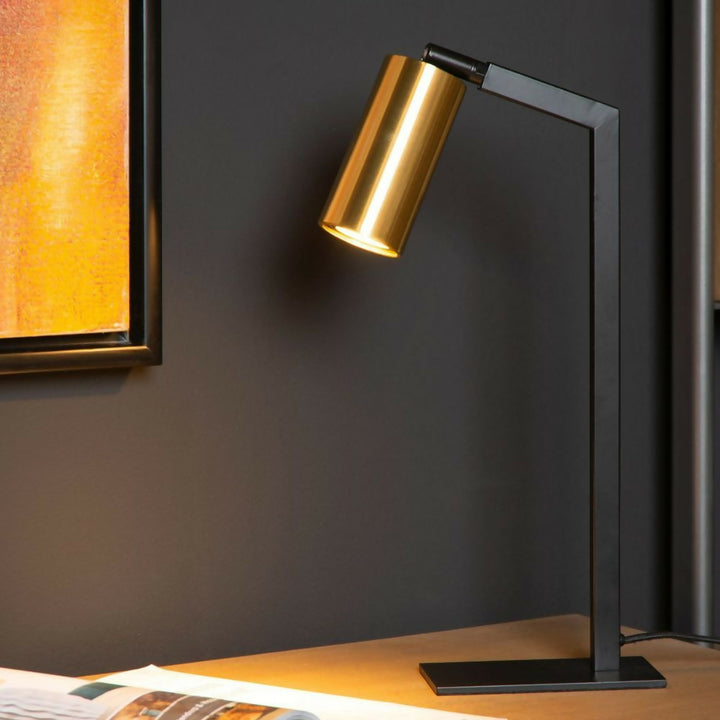 LAMPARA DE MESA SYBIL NEGRO 1xGU10