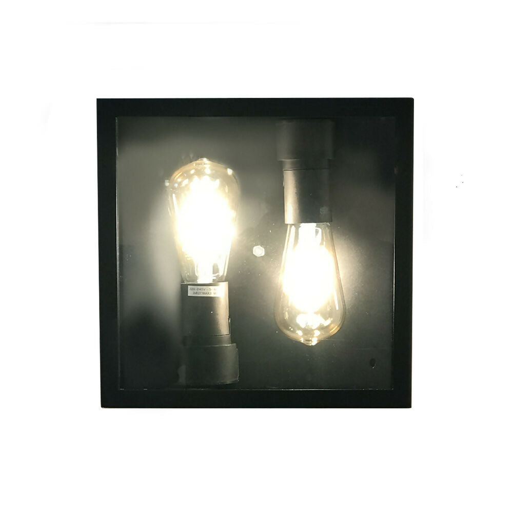 Aplique Exterior Aruma Negro