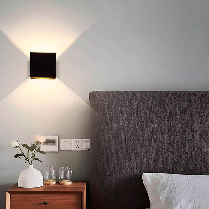 APLIQUÉ MURO LED STUDIO SQUARE 6W LUZ CÁLIDA