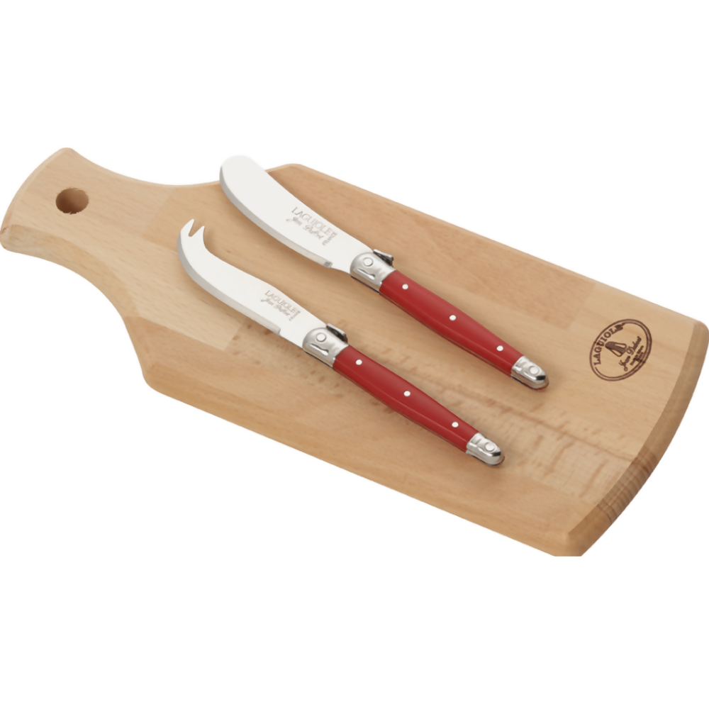 Set Aperitivo Laguiole con Tabla y Cuchillos para Queso