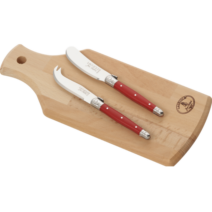 Set Aperitivo Laguiole con Tabla y Cuchillos para Queso