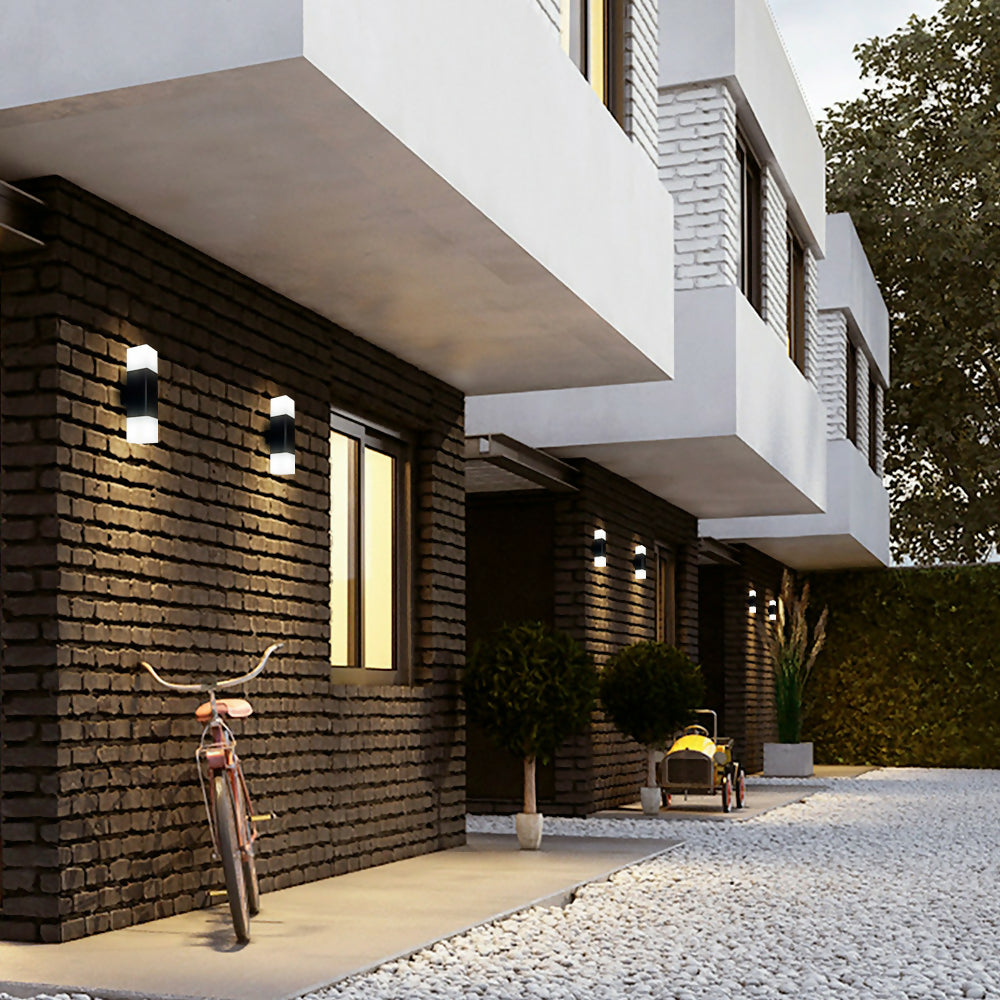 Aplique Aluminio Bidireccional Praza Negro