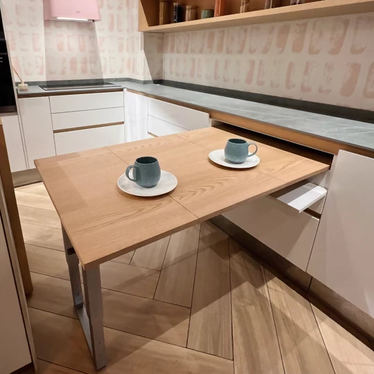 Riel telescópico para mesa oculta