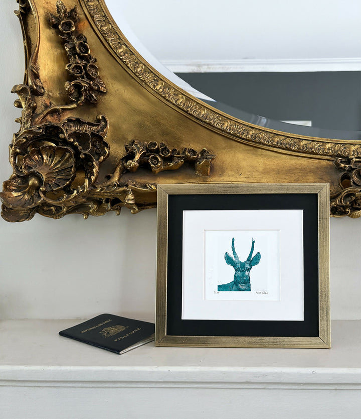 pequeño huemul turquesa