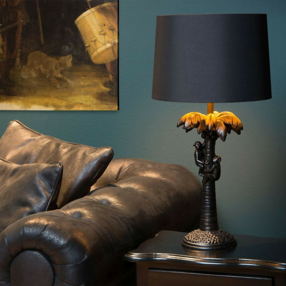 LAMPARA DE MESA COCONUT NEGRO