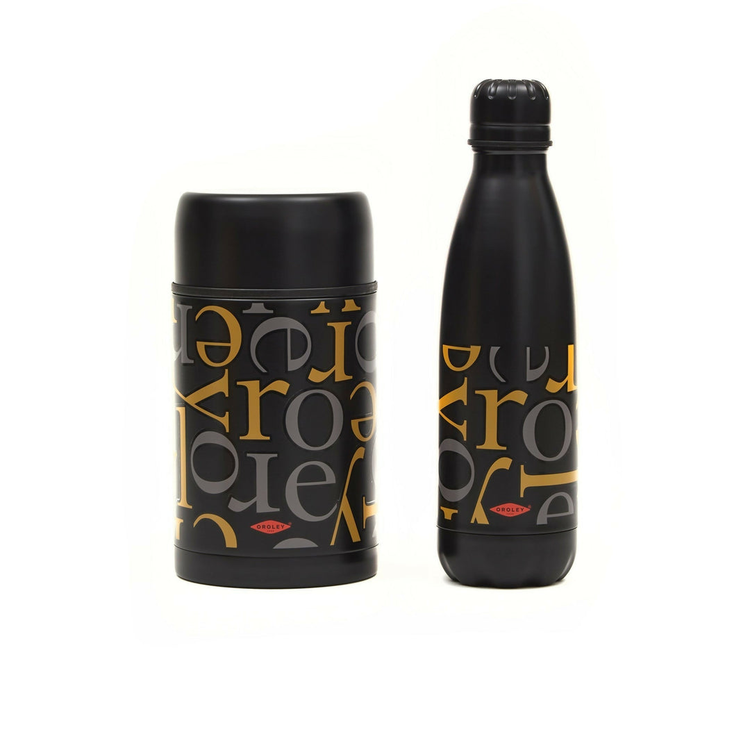 Set Termo para comidas Acero inox. 1litro + Botella Termo Oroley