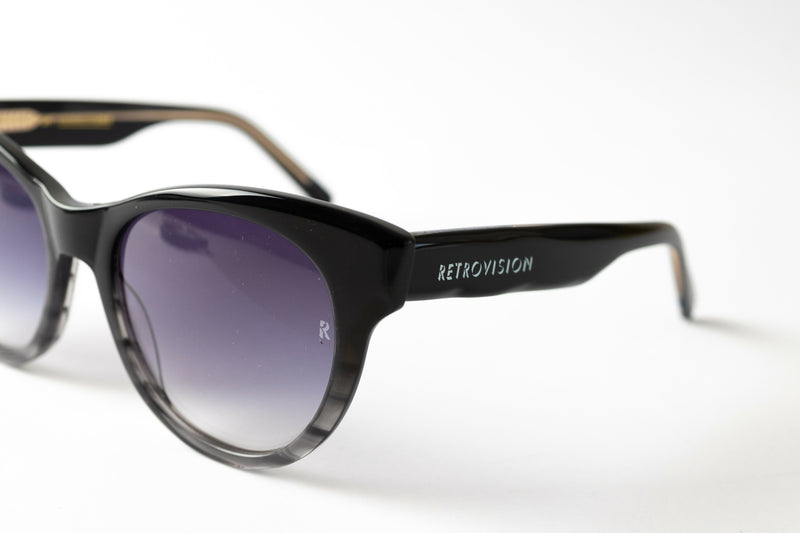 Anteojos Perpetuals 03 CatEyes OverSized Black Cristal