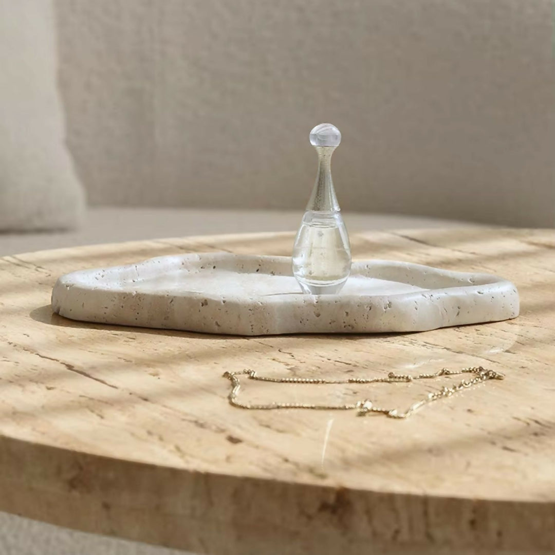 Bandeja de Piedra Irregular Cloud Travertino