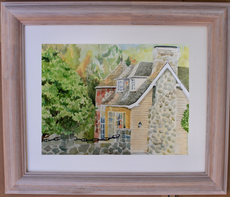 Juego de contrastes en casa de un balneario