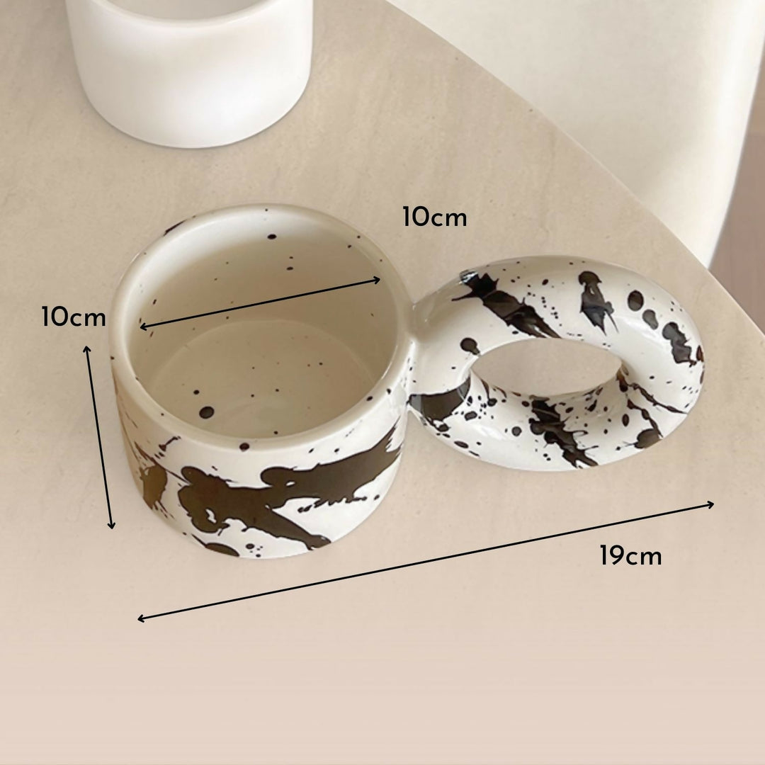 Tazon Mug Cerámica Tinta Donuts 250ml